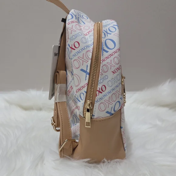 XOXO White, Pink, Blue Logo Backpack - Picture 3 of 4